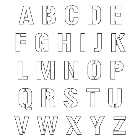 Big Cut Out Letters - 10 Free PDF Printables | Printablee