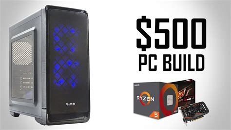 $500 RYZEN 5 1400 Gaming PC Build 2017! [1080P 60 FPS] - YouTube