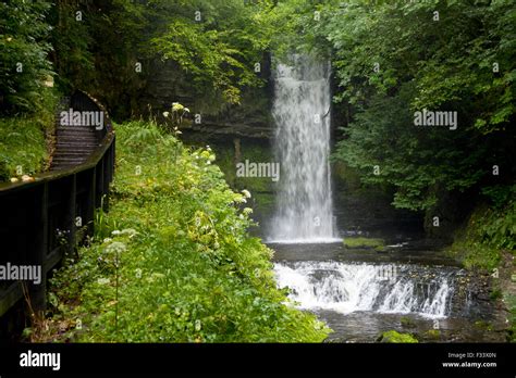 waterfall Glencar Lough Stock Photo - Alamy