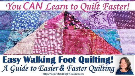 A Guide to Easy Walking Foot Quilting | Lea Louise Quilts Tutorial - YouTube