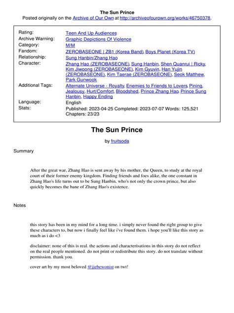 The Sun Prince | PDF