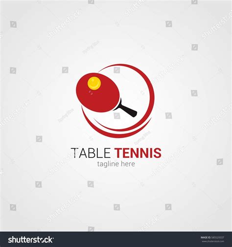 Table Tennis Logo Design Template Vector Stock Vector (Royalty Free ...