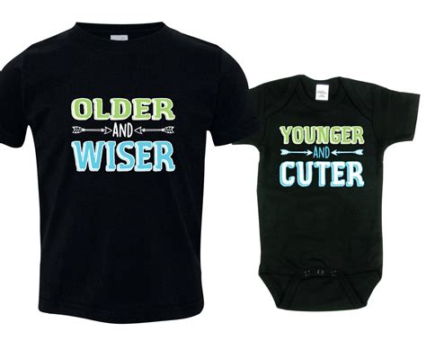 Big Brother Little Brother Funny Tshirt Gift Set - Etsy