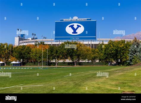 Provo, UT - October 14, 2022: LaVell Edwards Stadium on the campus of ...