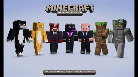 Minecraft: Xbox 360 Edition - Skin Pack 5 Review - Todos los Trajes - YouTube