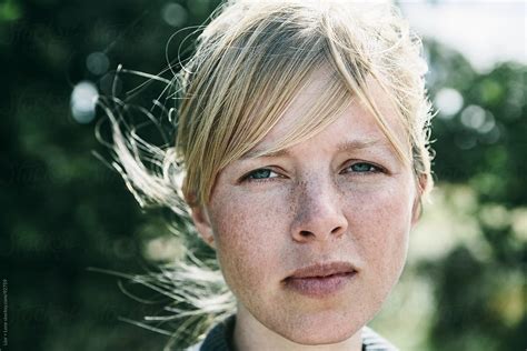 Closeup Portrait Of A Young Scandinavian Woman | Stocksy United