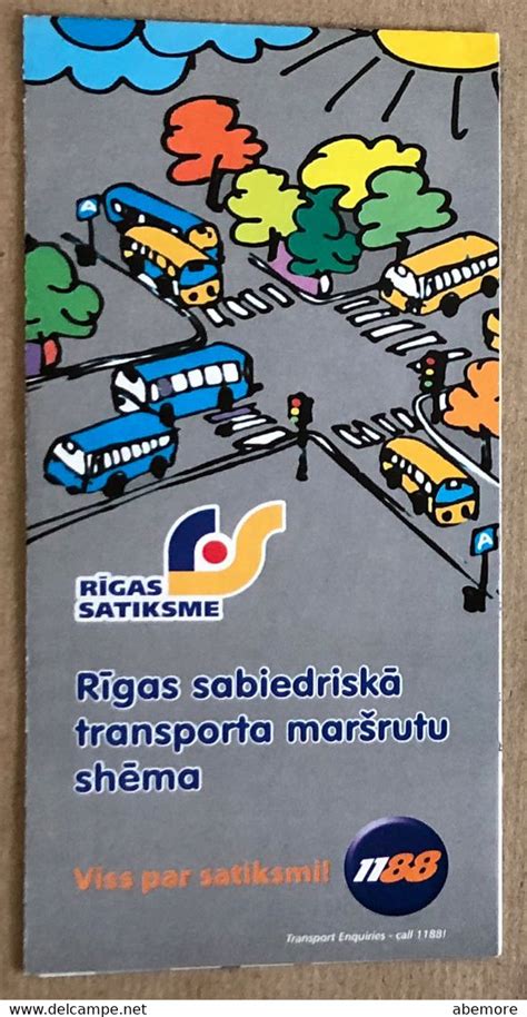 Monde - Plan des transports de Riga/Riga Public Transport Map 2006