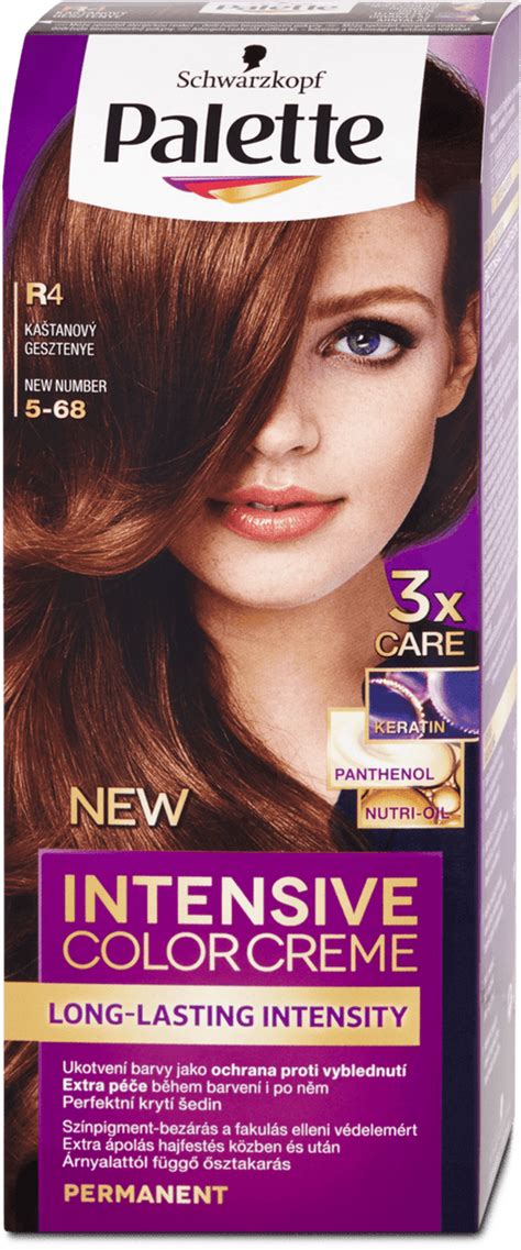 Schwarzkopf Palette Intensive Color Creme hair color Chestnut R4, 110 ...