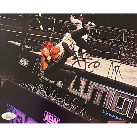 Jon Moxley & Kenny Omega Promo Dual - Autographed — Highspots UK