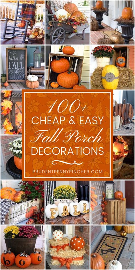 100 Cheap and Easy Fall Porch Decorations #fall #fallporches #diy # ...