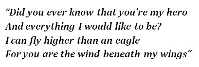 "Wind Beneath My Wings” by Bette Midler - Song Meanings and Facts