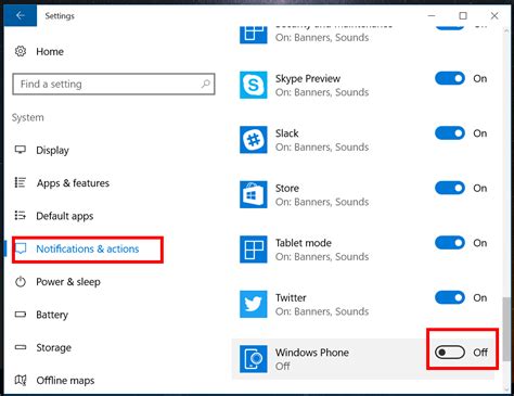 How to disable Windows Phone notifications in Windows 10 PC | Windows ...