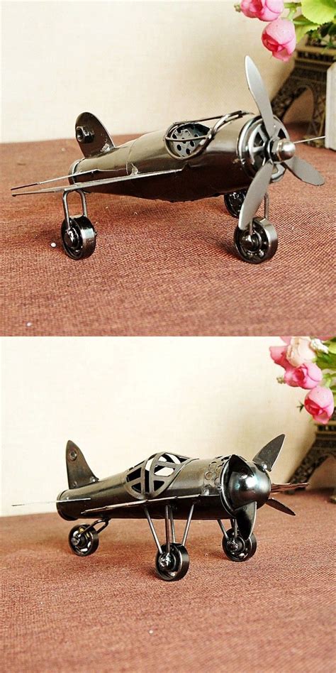 Metal crafts, handmade iron plating fighter aircraft model HF0141516 series optional ...