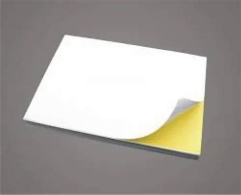 White Standard Adhesive Sticker Paper, For Label, GSM: Less than 80 at Rs 16/piece in Nagpur