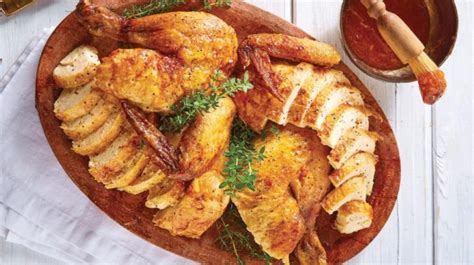 Pollo rostizado receta con ajo, limón y tomillo súper delicioso