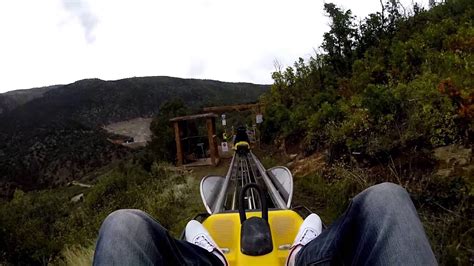 Glenwood Caverns Adventure Park Alpine Coaster - YouTube