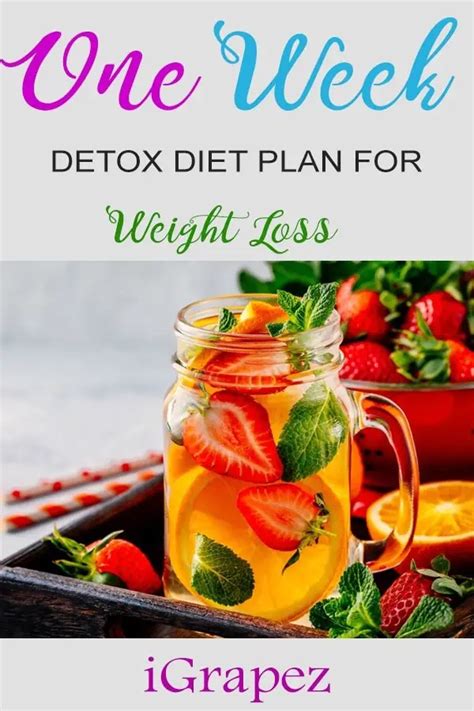 One Week Detox Diet Plan for Weight Loss- [Only 7 Days & Effective] - iGrapez