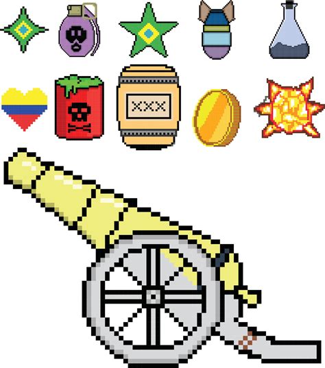 8 bit Pixel art game icon set. ui elements pixel set. game world and pixel scene. 9278575 Vector ...