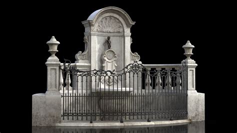 Manneken Pis Fountain 3D Model $139 - .3ds .blend .c4d .fbx .max .ma ...