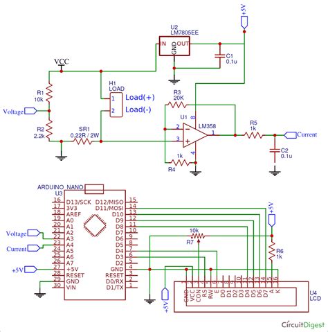 Simple Digital Wattmeter Circuit Diagrams - Circuit Diagram