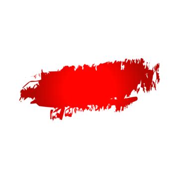 Simple Red Brush Stroke Vector, Red Brush, Brush Stroke, Red Banner PNG and Vector with ...