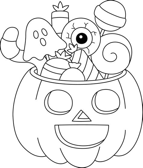 Halloween Coloring Vector Art, Icons, and Graphics for Free Download