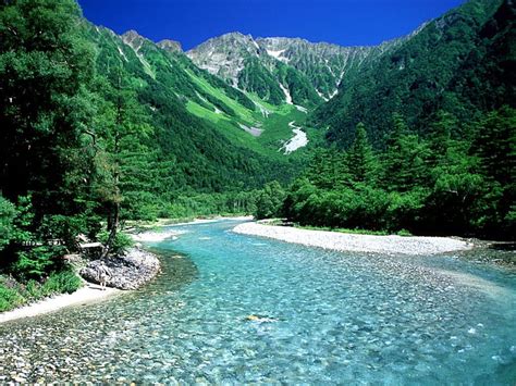 Kamikochi, mountain, forest, japan, nature, river, scenery, HD wallpaper | Peakpx