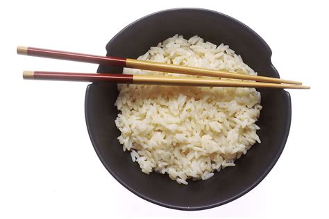 Rice | Free Stock Photo | A bowl of rice with chopsticks | # 17321