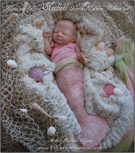 It's a little Mermaid baby *Mishell 15" LE Reborn kit by Shawna Clymer :) Bb Reborn, Silicone ...