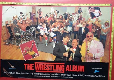 WRESTLING ALBUM,HULK HOGAN POSTER,24x38",Very RARE Original,Video WWF ...