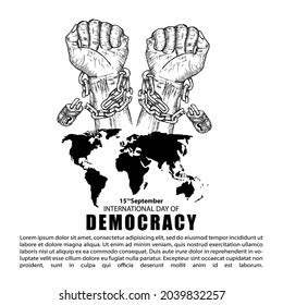 International Day Democracy Poster Banner Stock Vector (Royalty Free) 2039832257 | Shutterstock