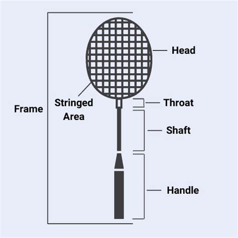 parts of badminton racket, Parts of model on badminton | Download Diagram - ducphatcrane.com