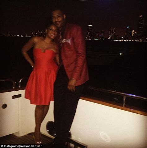 NBA player Kenyon Martin marries girlfriend Shakira Watson on a yacht ...