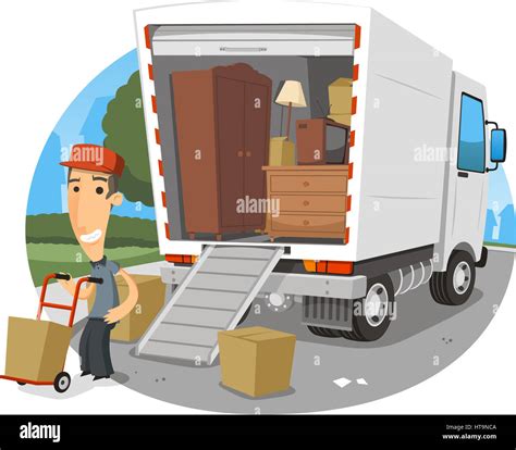 cartoon moving truck clipart - Eleanora Hollis