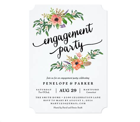 Engagement Party Invitation - 21+ Examples, Illustrator, Word, Pages ...