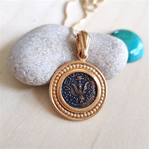 Widow's Mite Coin Replica Gold Necklace Ancient Coin - Etsy