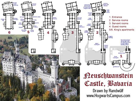 Neuschwanstein Castle Floor Plan | Castle floor plan, Castle plans, How ...