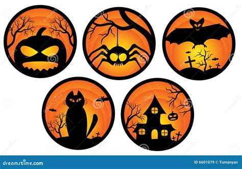 Halloween Stickers Royalty Free Stock Images - Image: 6601079