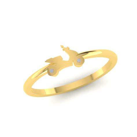 18K Gold Biker Rings For Men