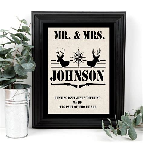 Personalized Hunting Sign Hunting Gifts for Dad Future Mrs - Etsy | Custom wedding gifts ...