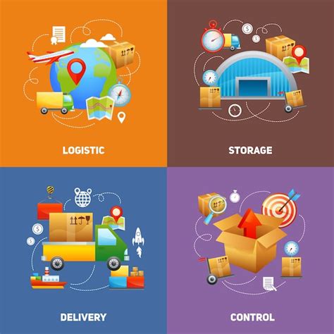 Free Vector | Logistics design concept