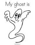 Ghost Coloring Page - Twisty Noodle
