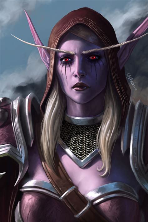 Sylvanas Windrunner Portrait (Fanart) #worldofwarcraft #blizzard #Hearthstone #wow #Warcraft # ...