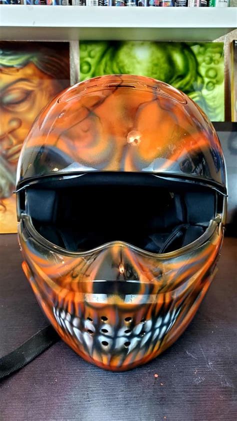 Custom Motorcycle Helmet Skull design Pearlized DOT | Etsy | Custom motorcycle helmet ...