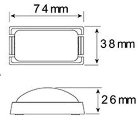 2 X Trailer LED Side Marker Lights Amber Genuine LED ADR Multi-Voltage - Industrial Products ...