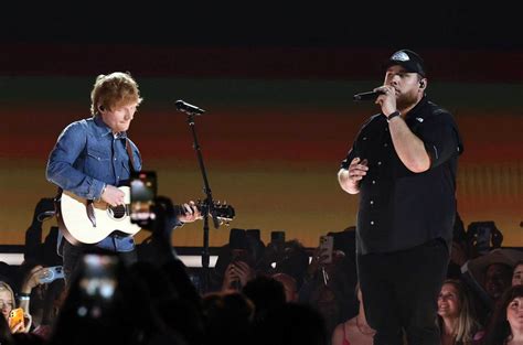 Ed Sheeran & Luke Combs Perform 'Life Goes On' at 2023 ACM Awards