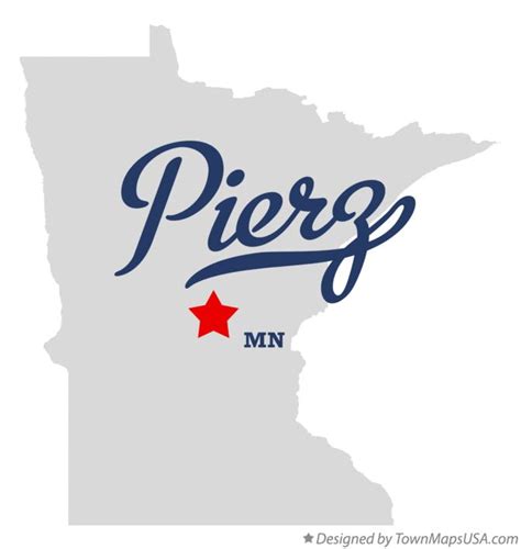 Map of Pierz, MN, Minnesota