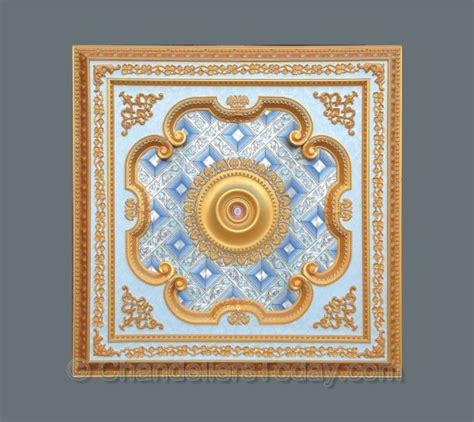 Square Ceiling Medallion #SQUARE-S-040 | Ceiling medallions, Painted ...