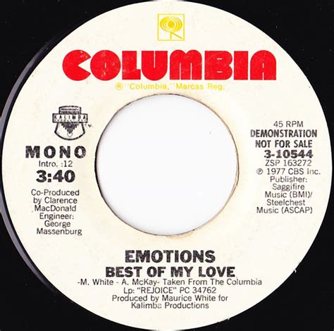 Emotions – Best Of My Love (1977, Vinyl) - Discogs