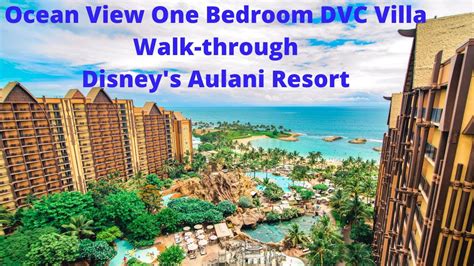 Ocean View One Bedroom DVC Villa Walk-through I Disney's Aulani Resort, Oahu, HI - YouTube